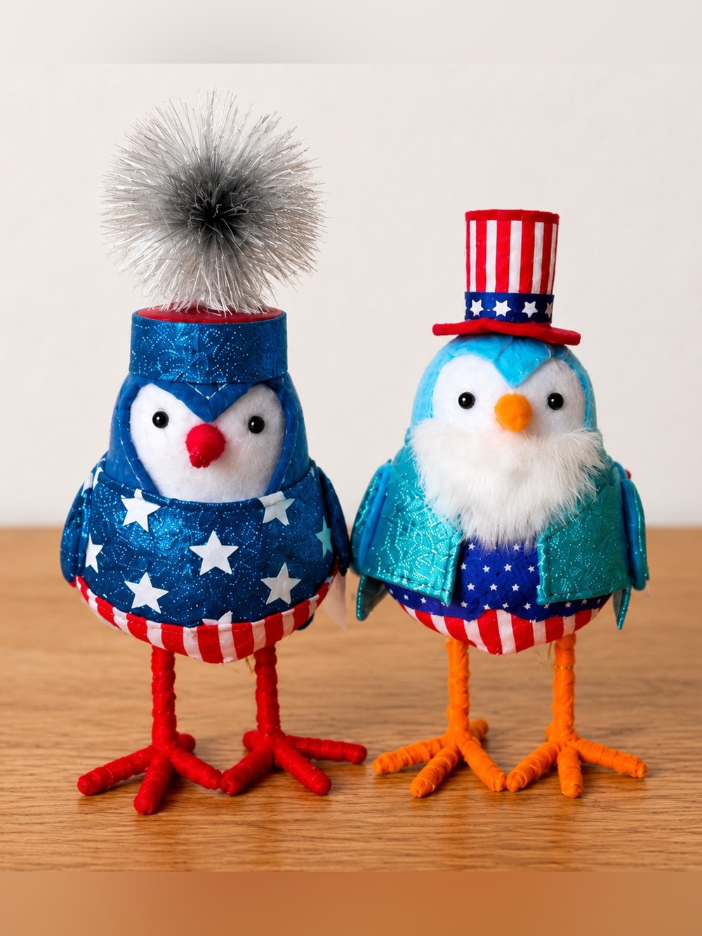 Target Bullseye Playground Featherly Friends SET OF 2 Fourth of July Birds